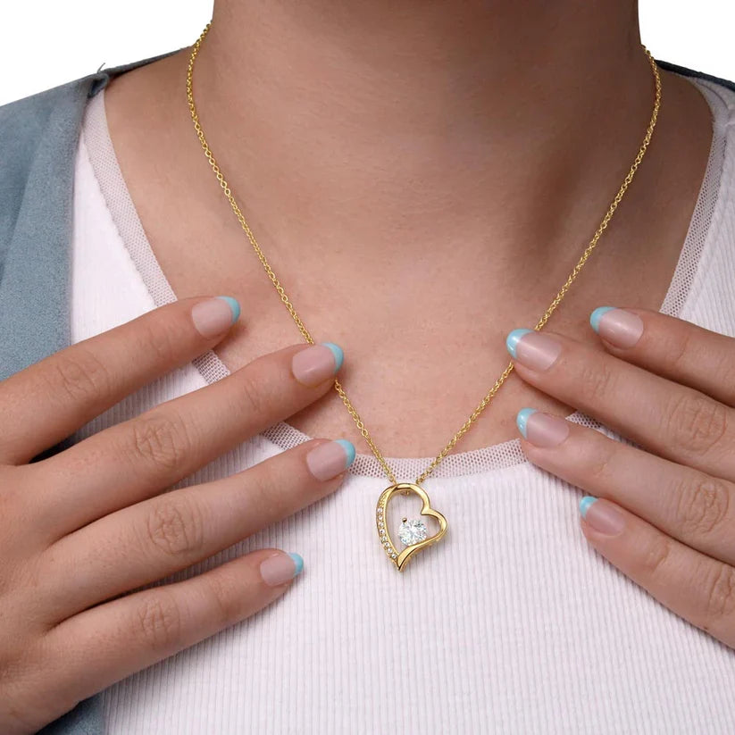 "YOU WILL ALWAYS BE MY LITTLE GIRL" - Necklace Gift for Daughter from Dad - Forever Love Necklace