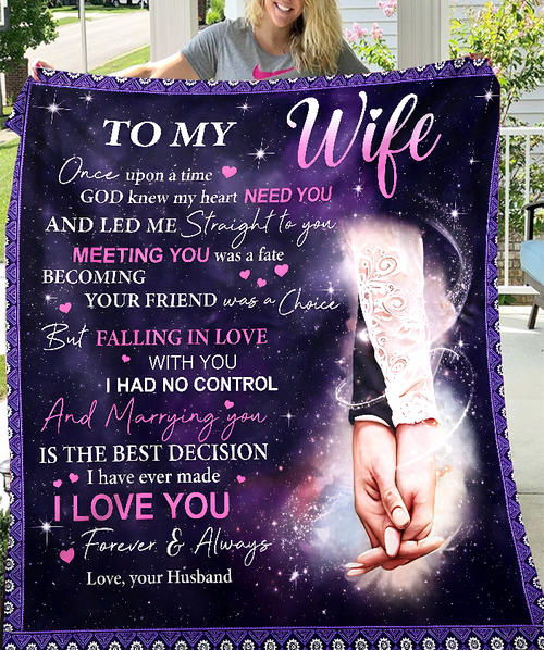 Special Gift For Wife Blanket - From Husband (SKU26B-01179)
