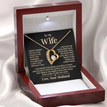 To My Wife Heart Necklace – Meaningful Gift for Wife