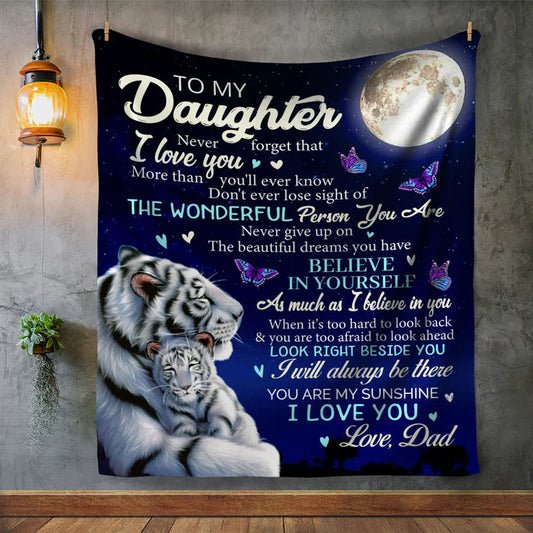 Special Gift For Your Daughter Blanket - From Dad (SKUB06-77)