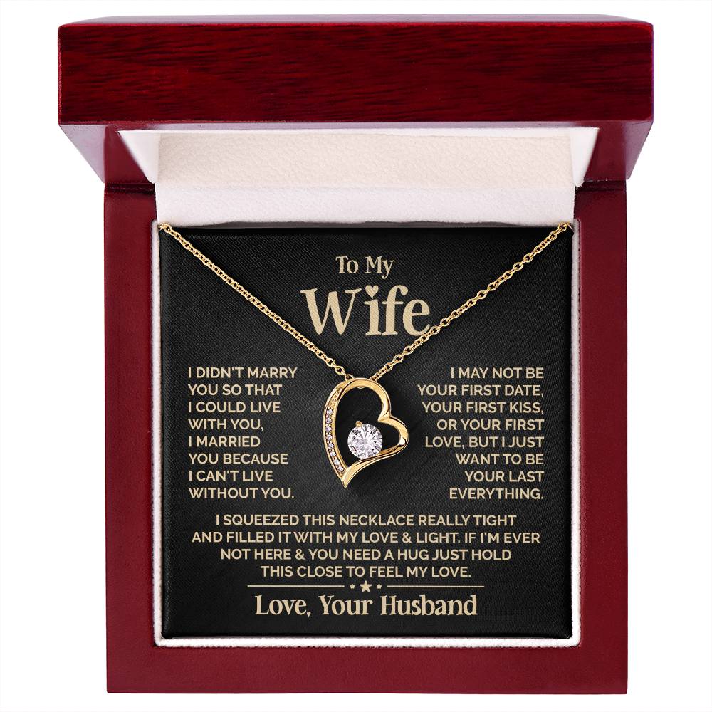 To My Wife Heart Necklace – Meaningful Gift for Wife