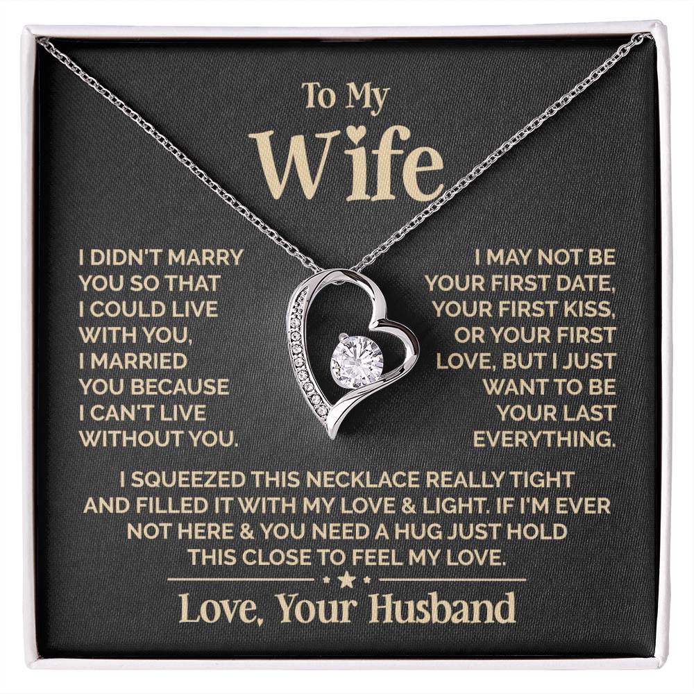 To My Wife Heart Necklace – Meaningful Gift for Wife
