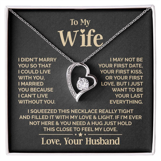 To My Wife Heart Necklace – Meaningful Gift for Wife