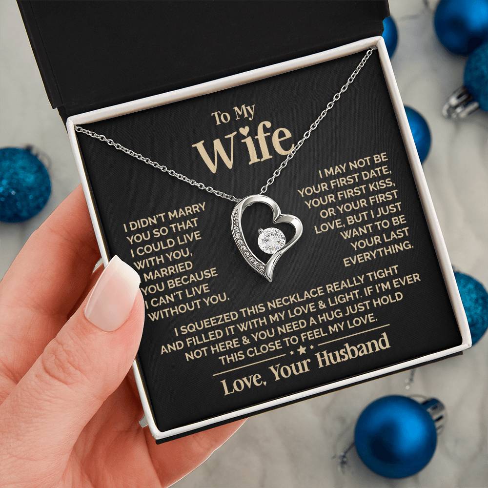 To My Wife Heart Necklace – Meaningful Gift for Wife