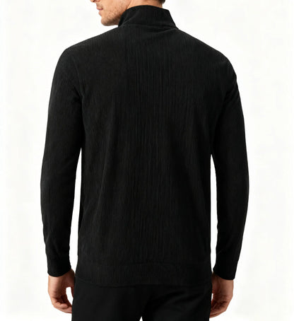 Mens Loose-fit Zip-up Long-sleeve Jacket