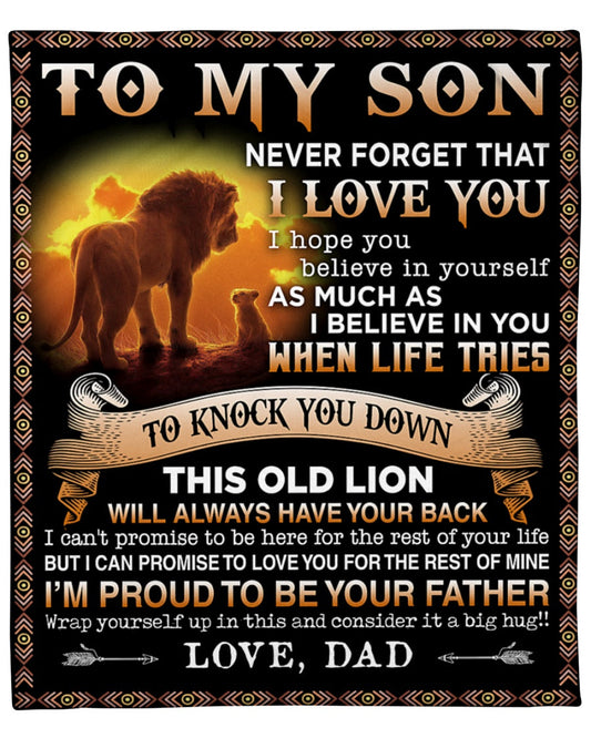 To my Son From Dad - Blanket (SKUB06-54)