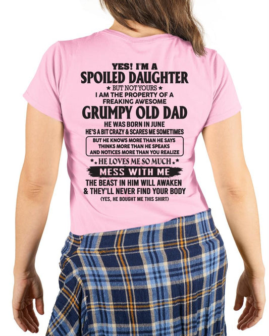 June - Grumpy Old Dad was born in June - Gift for your daughter from dad - HL06 (SKU05-89-06)