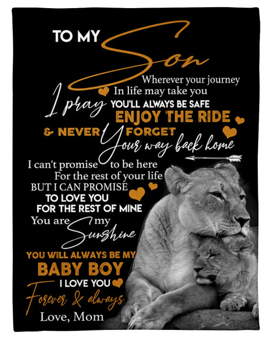 Special gift for Son from Mom - Blanket